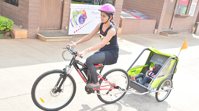 Ride Cycle with Baby Wagon is best activity for parents